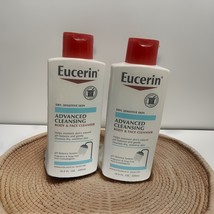 2 X  Eucerin Advanced Cleansing Body &amp; Face Cleanser Fragrance. Soap Free - $27.00
