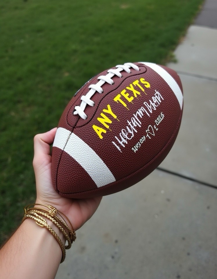 Personalized Painted Custom Hand-Painted Football | Item image 4