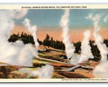 Norris Geyser Bacino Yellowstone National Park Wyoming Wy Unp Lino Carto... - $3.03