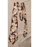 vtg oscar dela renta Maroon Tie With Floral Patterns - $8.00