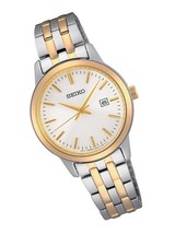 Classic Quartz White Dial Two-Tone Ladies Watch SUR410 - £411.55 GBP