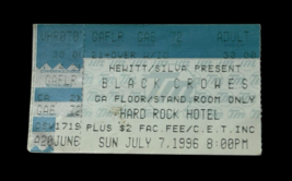 Black Crowes Concert Ticket Stub July 7th  1996 Las Vegas Hard Rock Hote... - $33.20