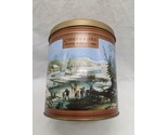 Pecatonica River Popcorn Currier And Ives Winter Morning 1854 Tin - £19.82 GBP