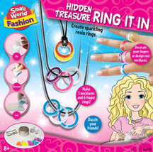 New Hidden Treasure Ring Kit By Small World Toys Ages 8+ Diy For Necklaces Etc. - £17.77 GBP