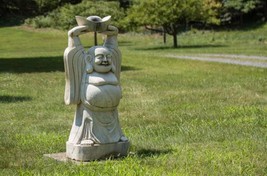 Welcoming Fat Laughing Buddha, Happy Buddha, Buddha Statue, Carved Buddh... - £9,663.76 GBP