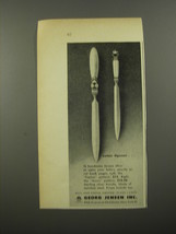 1954 Georg Jensen Advertisement - Letter Opener in Cactus and Acorn Patterns - £14.48 GBP