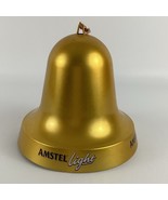 Amstel Light Beer Golden Christmas Bell Vintage LG 8&quot; Hanging Holiday De... - €33,64 EUR