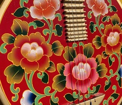 Yueqin Painting process Flower pattern Chinese stringed instruments image 5