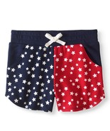 Walmart Brand Toddler Girls French Terry Shorts Size 2T Red White Blue S... - £7.25 GBP