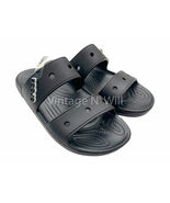 Crocs Men 11 Classic Black Lightweight Quick Dry Cushion Sandal Slide 20... - $551.03 MXN