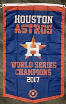 Houston Astros World Series Championship Flag 3x5 ft Sports Baseball Banner - £12.63 GBP