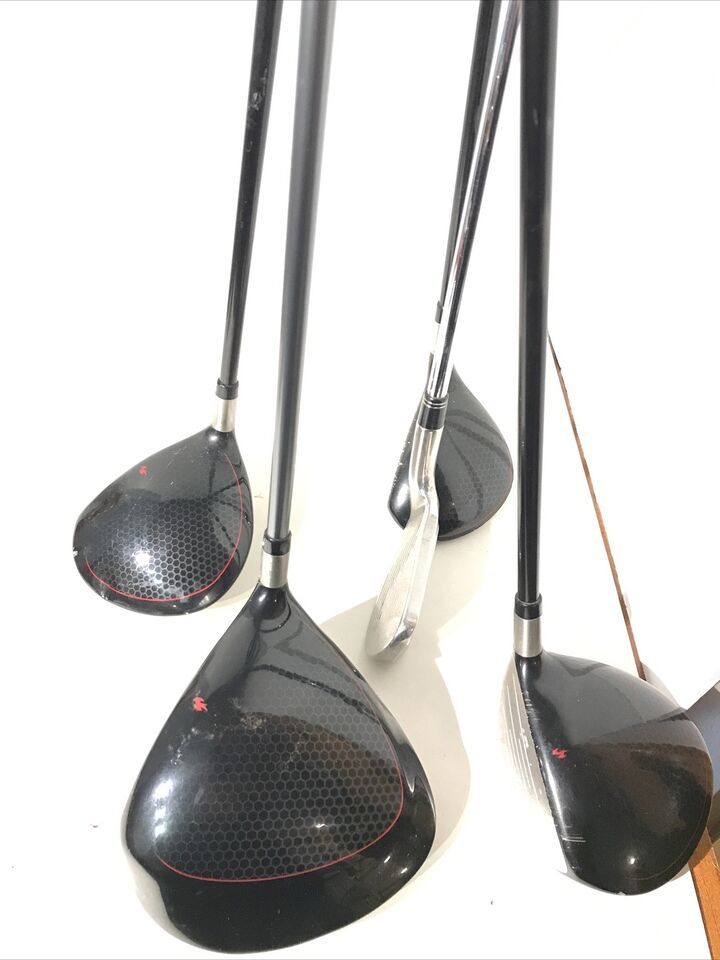 Lot TaylorMade Burner Superfast (4) Drivers & (1) iron LEFT HANDED Golf Clubs - $206.91
