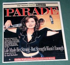 Shania Twain Parade Newspaper Supplement Vintage 1996 - £19.97 GBP