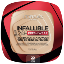 L&#39;Oreal Paris Infallible Up to 24H Fresh Wear Foundation Powder, Ivory 0.31 oz.. - £25.31 GBP