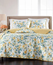 3PC Martha Stewart Collection Garden Floral Full/Queen Quilt Set - £247.79 GBP