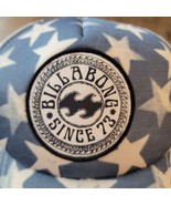 Billabong Adjustable Snap Back Blue/White Stars Trucker Hat - £9.92 GBP
