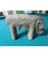 RUSTIC PRIMITIVE  CLAY POTTERY mother DOG FIGURINE NO MARKINGS 6 X 9&quot; [p... - $145.27 CAD