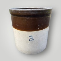 Antico #3 Gallone Gres Marrone Smalto Ceramica Crock - £168.46 GBP