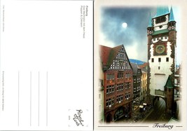 Germany Freiburg i. Breisgau Martinstor Poppen &amp; Ortmann Vintage Postcard - £7.37 GBP