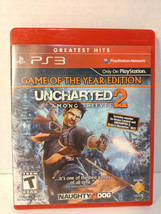 Sony Playstation 3 Uncharted 2 Among Thieves Game of the Year Edition CIB PS3 - £10.99 GBP