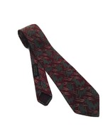 Giorgio Armani Pure Silk Mens Designer Necktie Burgundy Green Blue Tie - $55.10