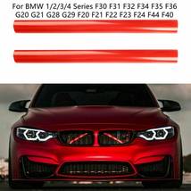 V Brace F34 3 Series Red Grill Bar Front Grille Trim Strips Cover - $12.99