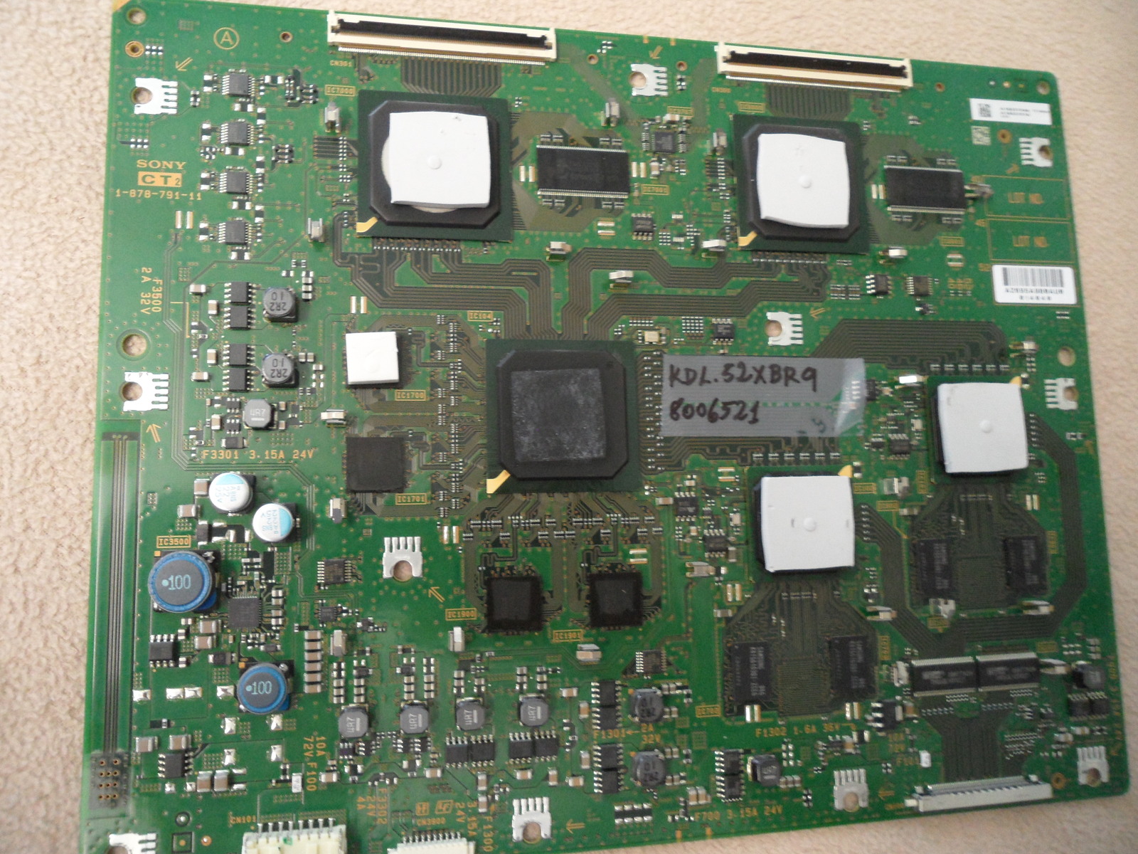 SONY A1653704A/A1-878-791-11 CT2 T-Con Board For KDL-52XBR9 - $42.50