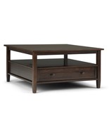 Warm Shaker Square Coffee Table - Tobacco Brown - €642,00 EUR