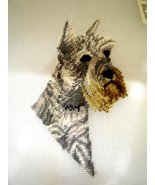 Madeira Luxury Needlepoint Canvas Started Al Weiss Schnauzer Dog Design ... - £23.59 GBP