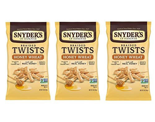 Snyder&#39;s Honey Wheat Braided Twists 12oz (3 bags) - $26.99
