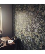 Dark Green Blue Floral Peel &amp; Stick Wallpaper - Self-Adhesive, Waterproo... - $18.52 CAD