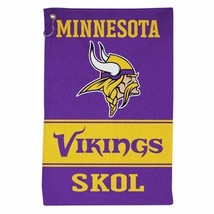 Minnesota Vikings All Purpose Golf Tailgate Towel 16&quot;X25&quot; New &amp; Licensed - £10.61 GBP