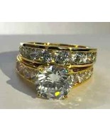 women,s valentine&#39;s day gift for her 2ct moissanite silver rings with fr... - $285.64