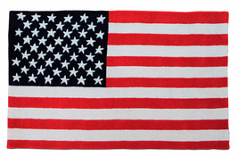 Rugs USA Flag 3&#39;x5&#39; Handmade Tufted High Quality 100% woolen Area Rugs &amp; Carpet - £102.08 GBP