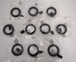 Pottery Barn 2" Drapery Curtain Clip Rings SET OF 10 Antique Bronze NEW! - $39.95