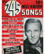 245 Well Known Songs Lyric Magazine 1947 Bing Crosby Words &amp; Music For T... - £8.77 GBP