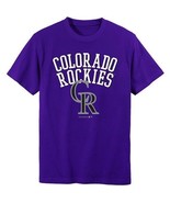 MLB Colorado Rockies Boys Short Sleeve T-Shirt Size  XL 14-16 NWT - £14.93 GBP