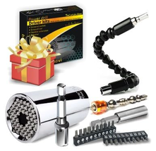 Universal Socket Wrench and Screwdriver Bit Set - Ideal Gift for Him - €22,04 EUR