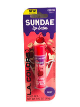 L.A. Colors-C30785 Cherry Sundae Lip Balm:0.12oz/3.5ml. ShipN24Hours - $13.74
