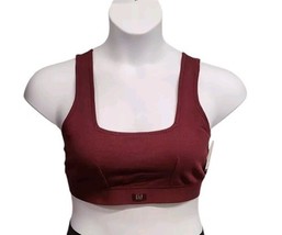 Gap Body Bralette Womens Small Berry Cotton Rib Lounge Athleisure Comfy ... - $11.50