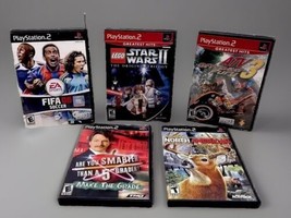 PS2 Game Lot Star Wars 2 FIFA 08 Cabela’s ATV 3 Off Road Fury - $14.69