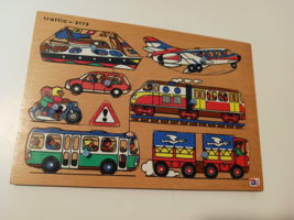 Lighthouse Toys Wood Puzzle 2172 Traffic Vintage 8 piece truck etc. - £8.55 GBP