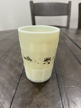 Northwood Custard Milk Glass Tumbler Jackson Pattern Vintage - $29.69