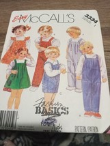 McCall&#39;s Pattern 3335  Toddler Overall, Short-all, Jumper Size 1 UNCUT - £5.82 GBP