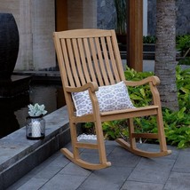 Teak FSC Heavy A-Grade Quality Outdoor Porch Rocking Rocker Chair A+ BBB Rating - £320.90 GBP