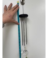 Woodstock Crystal Meditation Chime Black Windchime Wind Chime NIB Indoor... - $38.95
