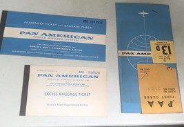 Pan American World Airways System 1960&#39;s Ticket San Juan, PR to NY,NY - £9.82 GBP