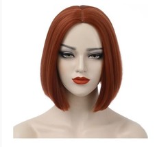 Ufindcos Ginger Wig Bob Wig Short Straight Hair Wigs Middle Part for Women Girls - £14.03 GBP