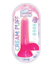 Cotton Candy Cream Puff 6&quot; Dildo - Pink - £25.17 GBP
