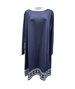 Michael Kors Women&#39;s Navy Blue Dress/Long Sleeve Size 1x SKU 1023 - $41.77